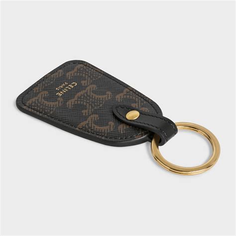 celine lanyard|Celine key holder black.